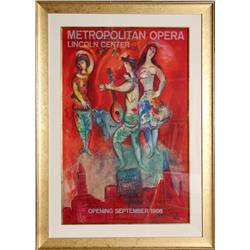 Marc Chagall, Metropolitan Opera, Carmen, Lithograph   