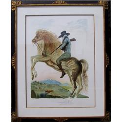 Salvador Dali, Caballero, Lithograph 