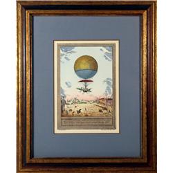 Charles Dupont, Hot Air Balloon,  Lithograph