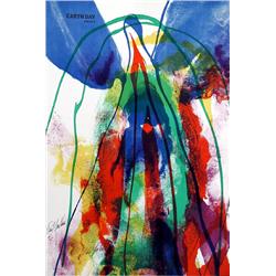 Paul Jenkins, Earth Day, Lithograph 