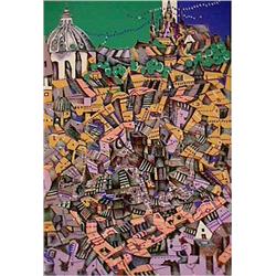 Risabura Kimura, Prague, Serigraph