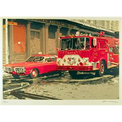 Ron Kleemann, Fire Engine, Silkscreen