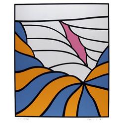 Nicholas Krushenick, Big Sky, Silkscreen