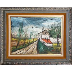 Charles Levier, Farmhouse, Painting