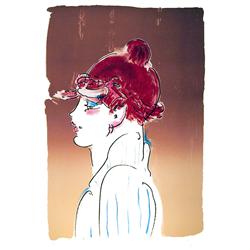 Peter Max, Girl From Ibiza, Lithograph