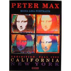 Peter Max, Mona Lisa Portraits, Poster