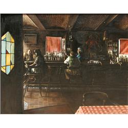 Harry McCormick, Interior Bar Scene, Painting