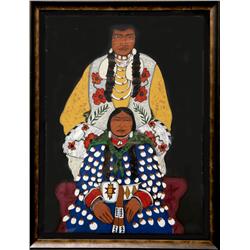 Kevin Red Star, Husband and Wife, Serigraph