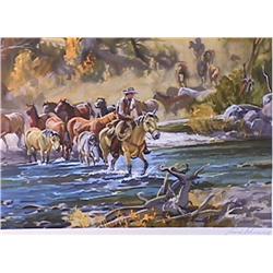 Conrad Schwiering, Lot of Two Western Lithographs