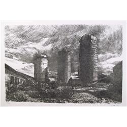 Altoon Sultan, The Farm, Lithograph  