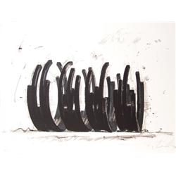 Bernar Venet, Variations on the Arc V,  Silkscreen