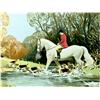 Image 1 : Frank Wootton, Huntsman Crossing Stream, Lithograph
