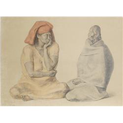 Francisco Zuniga, El Rebozo, Lithograph