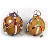 Image 1 : Pair of African Beaded Gourd Rattles