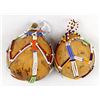 Image 6 : Pair of African Beaded Gourd Rattles