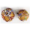 Image 7 : Pair of African Beaded Gourd Rattles