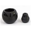 Image 5 : 2 Miniature Santa Clara Pottery Jars