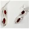 Image 5 : Sterling Silver and Carnelian Earrings