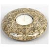 Image 1 : Fossilized Coral and Marine Disk Candle Holder