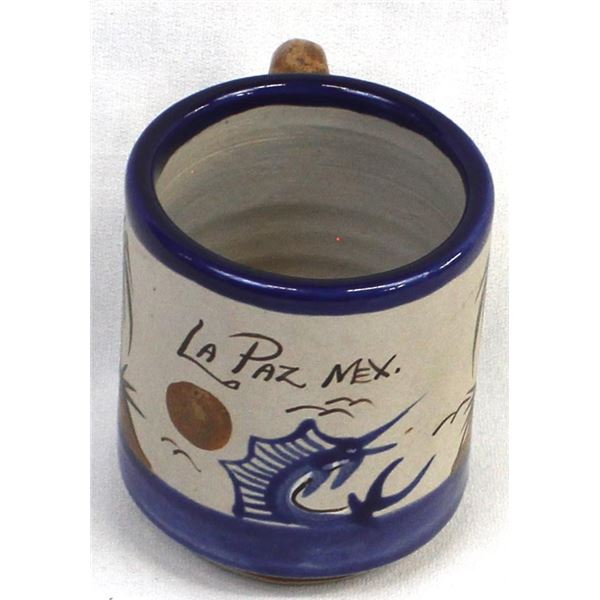 La Paz Mexico Pottery Cup
