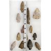 Image 8 : 13 Prehistoric Native American Stone Arrowheads