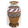 Image 5 : Hand Beaded Pottery Vase by Kathy Kills Thunder