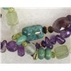 Image 2 : Triple Strand Semi-Precious Stone Necklace, 17''L