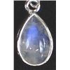 Image 2 : Sterling Silver and Moonstone Teardrop Earrings