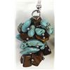 Image 2 : Turquoise Tiger Eye Pierced Earrings