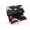 Image 6 : Chanel Vintage Black Multicolor Floral Print Canvas Jumbo Flap Bag