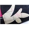 Image 8 : Chanel Vintage Black Multicolor Floral Print Canvas Jumbo Flap Bag