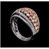 Image 4 : 2.21 ctw Diamond Ring - 14KT Rose and White Gold