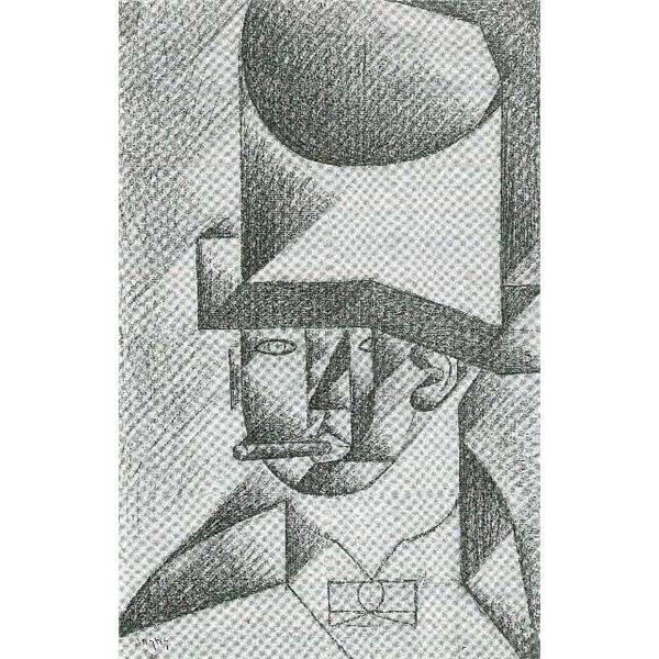 Juan Gris - Head Of A Man With Cigar