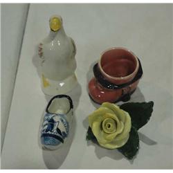 Herend Rose, Goose and 2 clog/shoes
