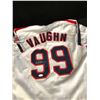 Image 1 : CHARLIE SHEEN SIGNED CLEVELAND INDIANS BASEBALL JERSEY (JSA COA)