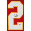 Image 2 : CLYDE EDWWARDS HELAIRE SIGNED KC CHIEFS FOOTBALL JERSEY (BECKETT COA)