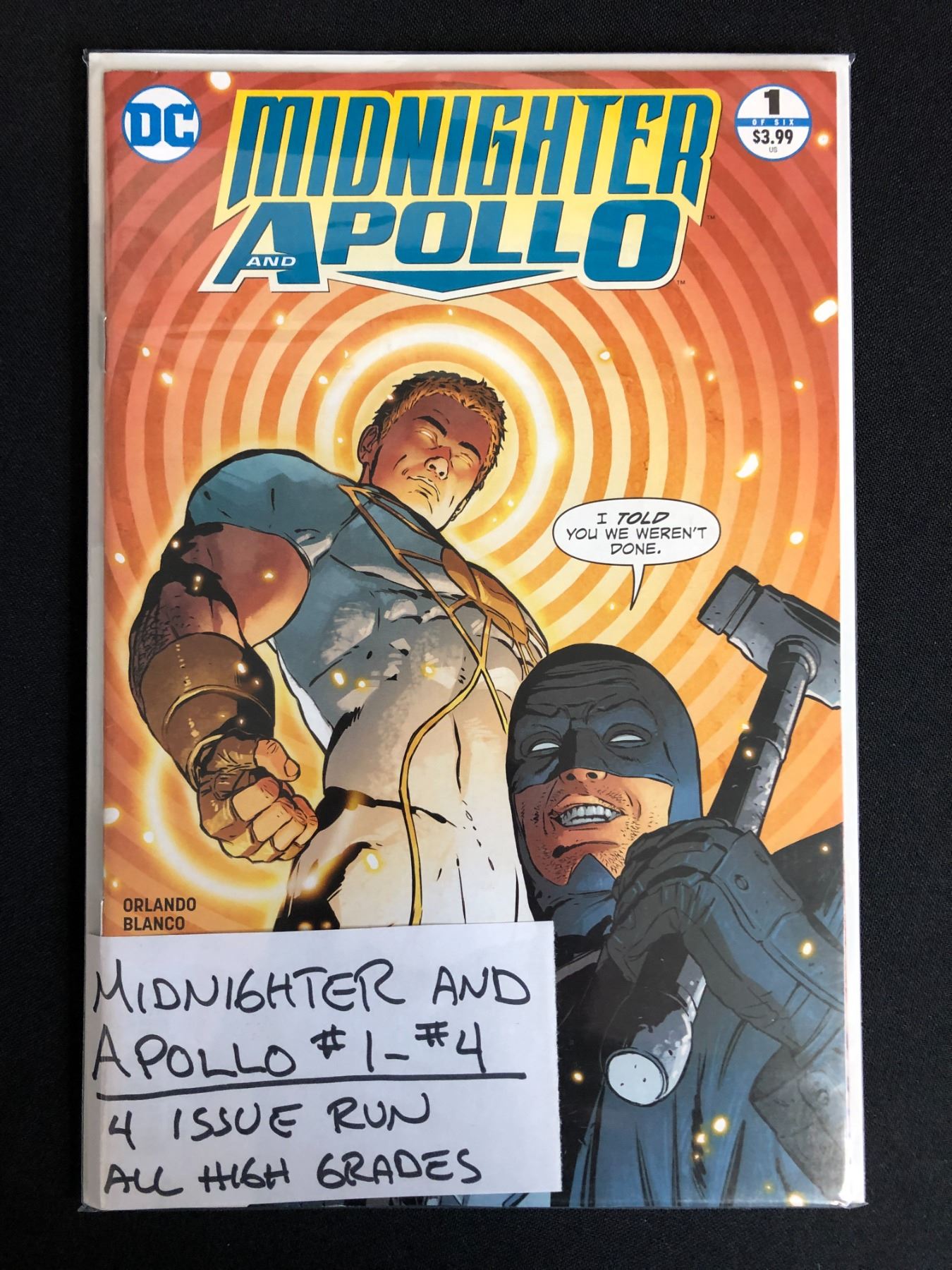 Apollo Comic Book MIDNIGHTER AND APOLLO NO.1-4 (DC COMICS) 4 issue Run!