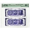Image 1 : De La Rue Giori S.A. ND (1946). Printer's Design Uncut Pair of Proof Advertising Banknotes