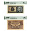 Image 1 : Czechoslovak National Bank. 1926-27. Pair of Banknotes