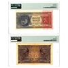 Image 2 : Czechoslovak National Bank. 1926-27. Pair of Banknotes