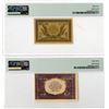 Image 2 : Gouvernment General de l'Indochine. ND (1942). Issued Pair of Banknotes