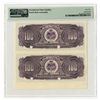 Image 2 : Banque de la Republique d'Haiti. 1979 (ND 1980-89). Uncut Specimen Pair of Banknotes.