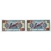 Image 1 : Banque De La Republique D'Haiti  1986-1992 Specimen Banknote Pair.