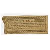 Image 1 : Washington City, ca.1790's Canal Lottery Ticket.