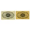 Image 2 : U.S. Fractional Currency, 1862 1st Issue Pair.