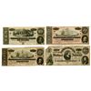 Image 1 : Confederate States of America, 1864 Issue Banknote Quartet.