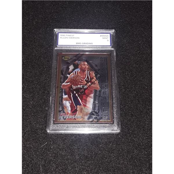 ALLEN IVERSON, 1996 Finest, MINT 9