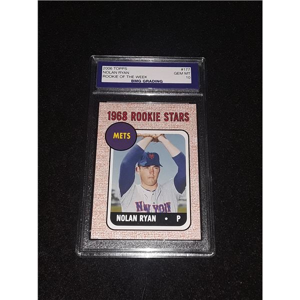 NOLAN RYAN, 2006 Topps, GEM MT 10, Rookie of the Week