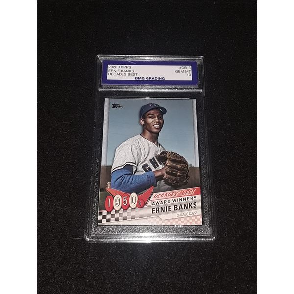 ERNIE BANKS, 2020 Topps, GEM MT 10, Decades Best