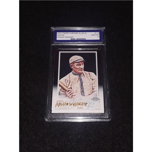HONUS WAGNER, 2020 Topps CHROME Allen & Ginter, GEM MT 10